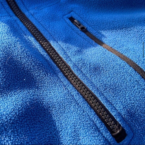 Ocean Blue Quarter Zip Pull Over Fleece Sweater - Picture 2 of 5